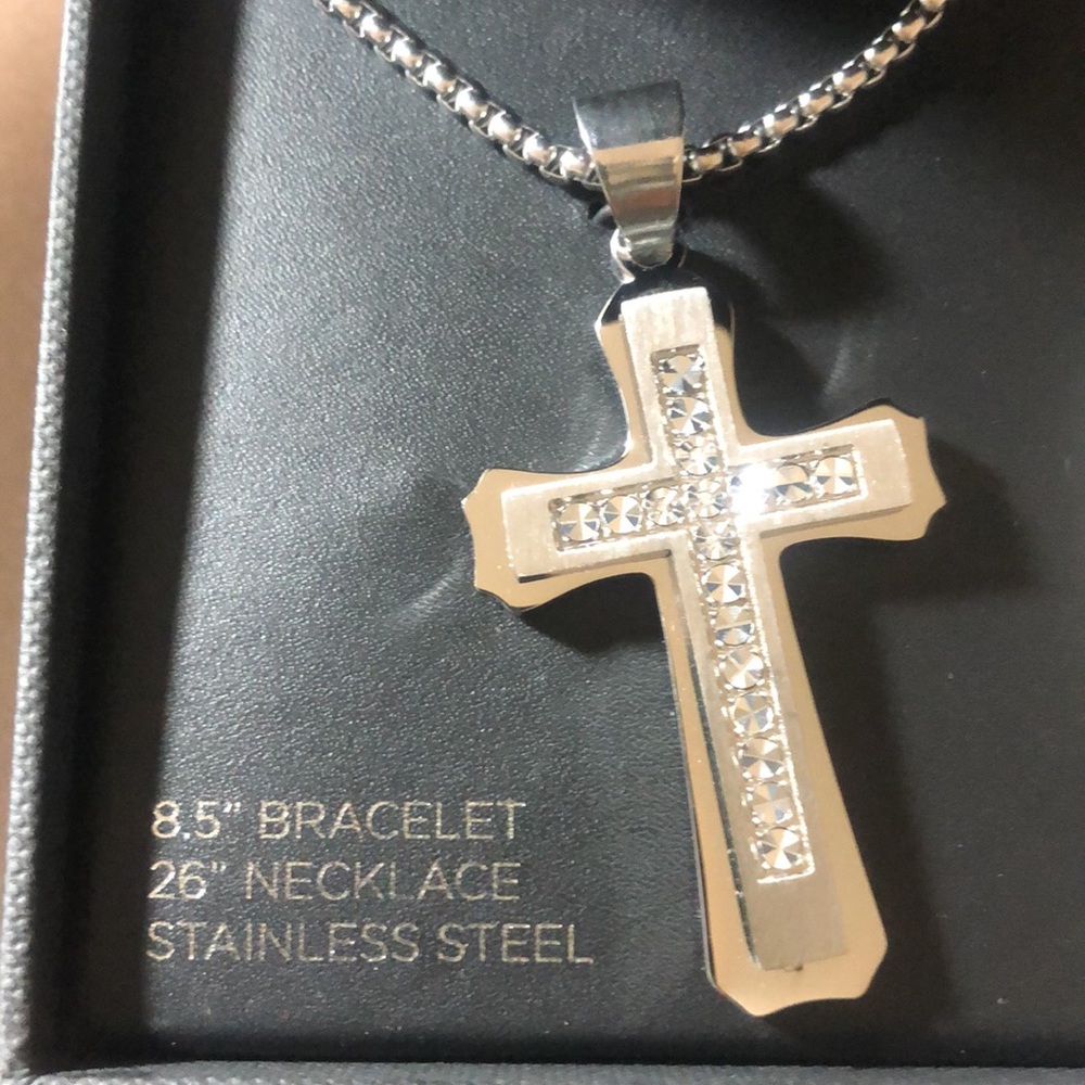 American exchange premium Diamond -men’s bracelet & Necklace - Picture 7 of 15
